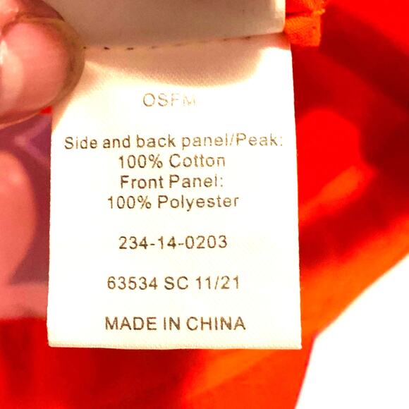 Disney Mickey Mouse MVP 28 Childs Kids Hat Cap Adjustable Strap  Red Blue - Picture 5 of 6